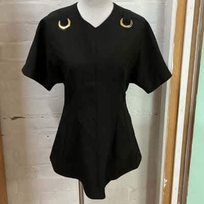 Country Road Womens  Size M Blouse Black  