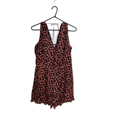 Bardōt Black Floral Kendra Playsuit Size 14