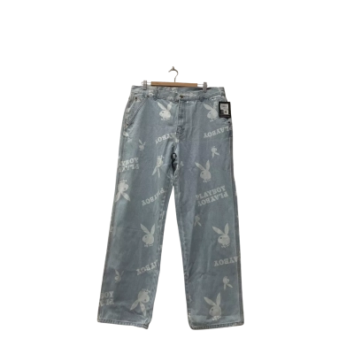  Mens  Size 36 Straight Leg Jeans Blue / White 