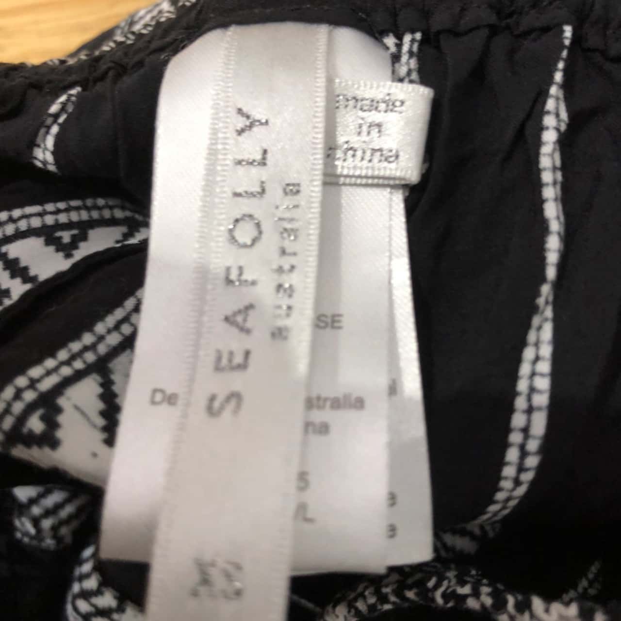 Seafolly Size XS open leg trousers