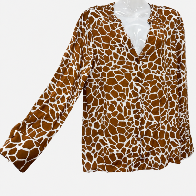 Country Road Womens  Size 8 Long Sleeve Top Animal print 