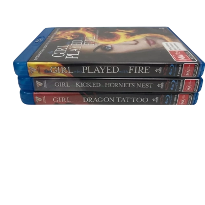 Dragon Tattoo Millennium Trilogy 3x Bluray Region B