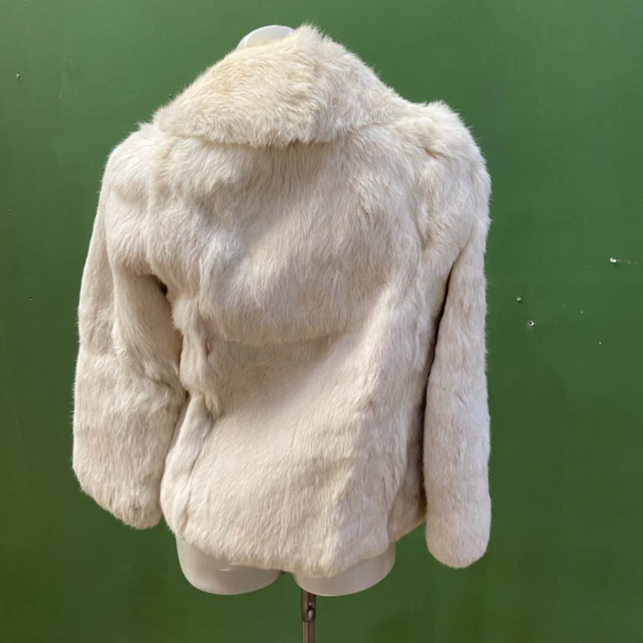 Vintage Fur Coat Size 8 Fur Cream (s)