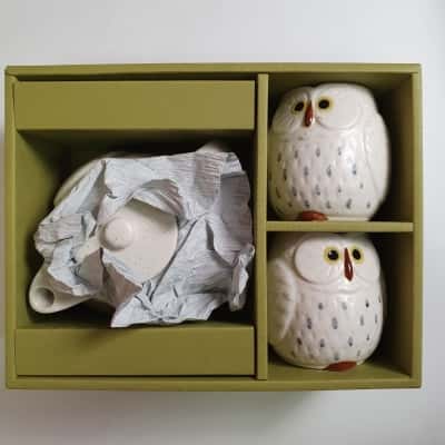 Affinitea Lucky Owl White Tea Set - New In Box