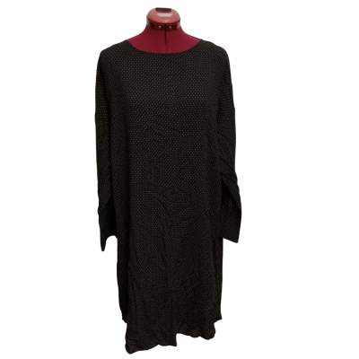 Chalice  Size M Long Sleeve Dress Black  / Brown / Polka Dot 
