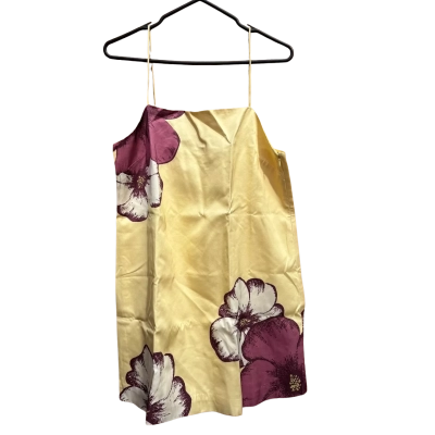 Kivari Women's Yellow Floral Mini Dress Size 10 / M 