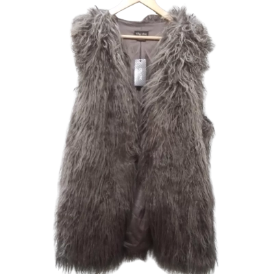 City Chic Womens Vest Size M Brown / Grey 