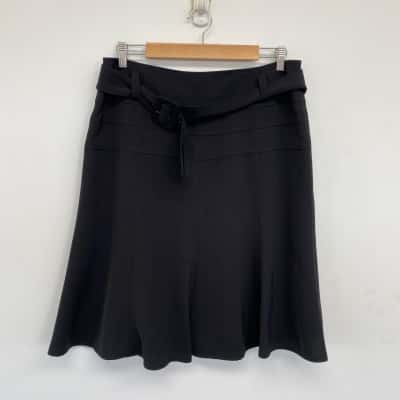 Jacqui-E Black Mini Skirt  Size 12 