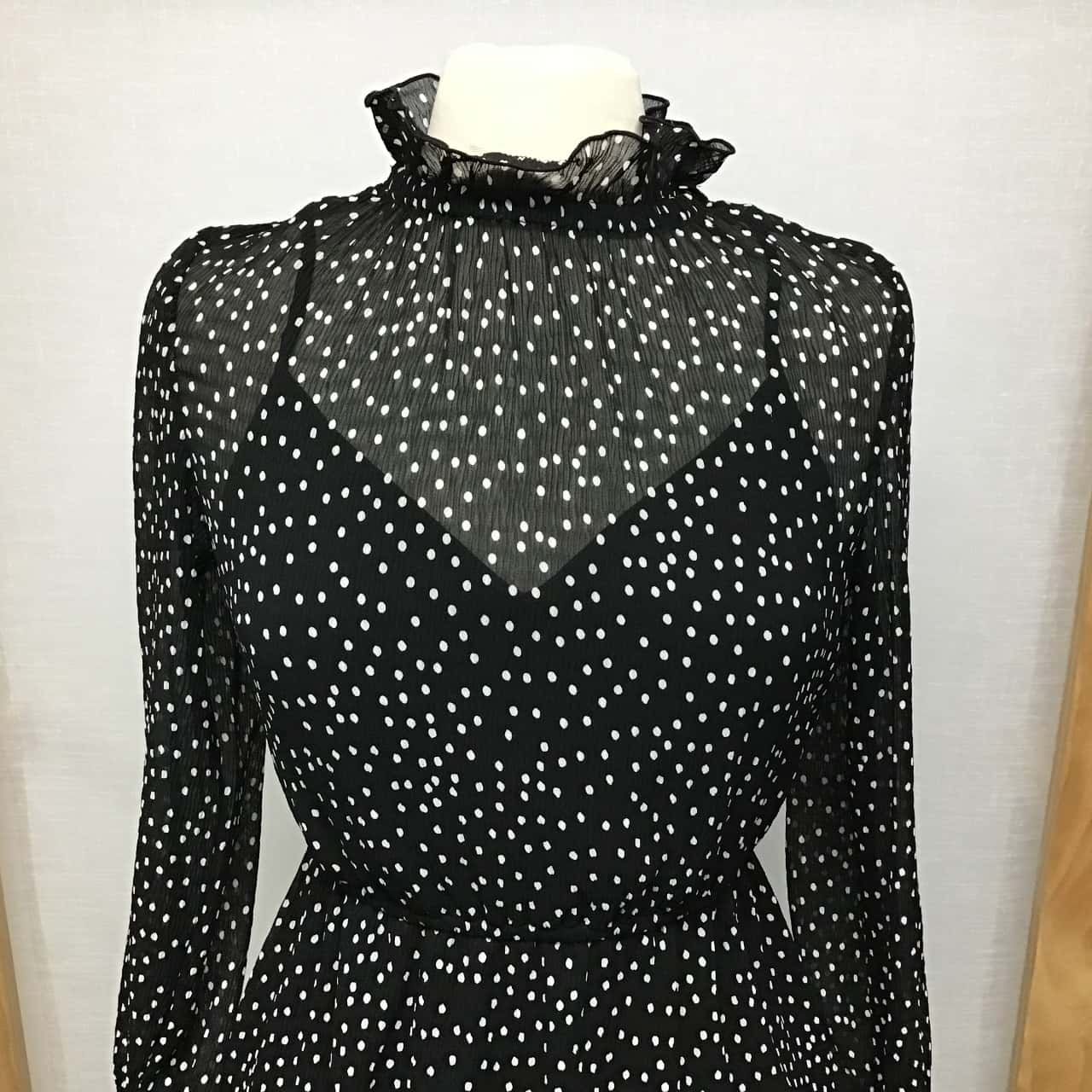 The Fifth Label, Black and white spotted dress, Size 8 10(s)