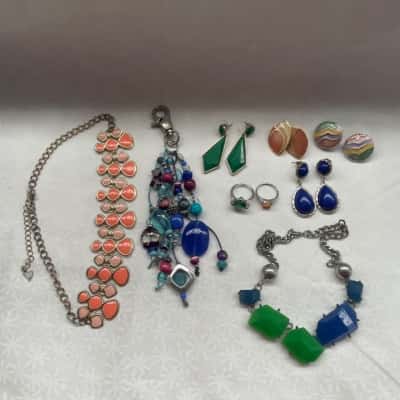  Womens Assorted Jewellery Pack Earrings Rings & Necklaces