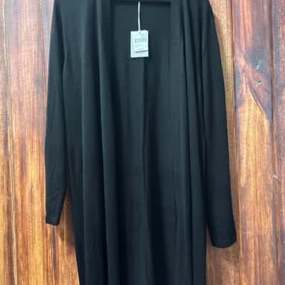 West Cape   Size XL Black  longline cardigan new 