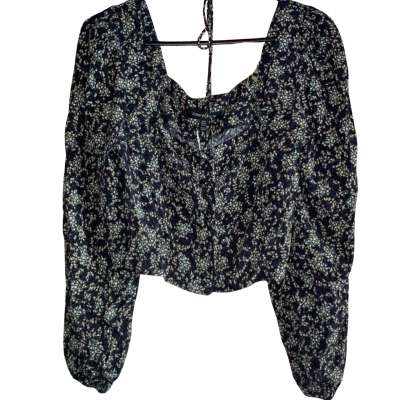 Forever New Women's Size 8 Square Neck Blouse Floral 