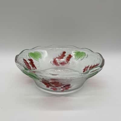 Vintage Pressed Glass Fruit Bowl B#06
