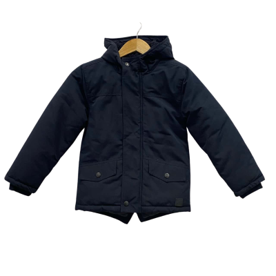 Target Kids Puffer Jacket With Hoodie Size 8 Navy Blue BNWT