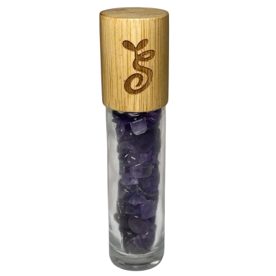 Amethyst Filled Essential Oil Roller