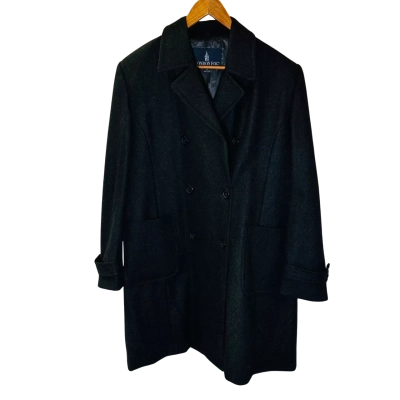 LONDON FOG Size 14 Winter Coat Black  