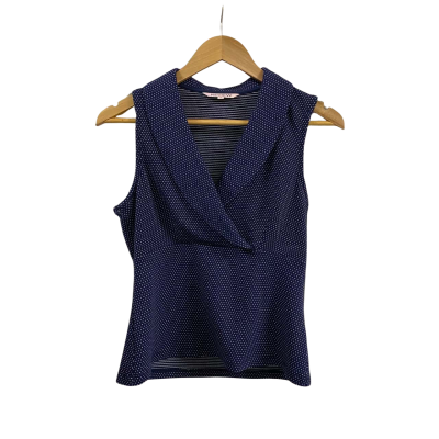 Review Womens  Size 10 V-Neck Sleeveless Blouse 
