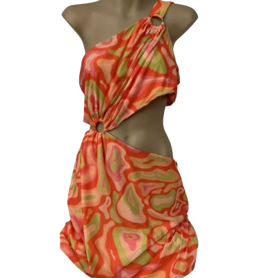 Princess Polly Womens  Size 18 Great Power Mini Dress Multi Curve