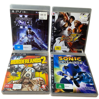 4x PS3 Assorted Games