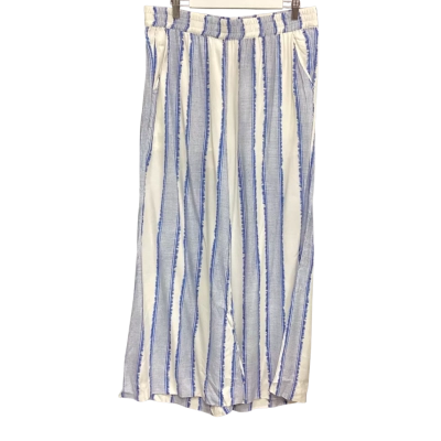 Once/Was Womens  Size 5 Wide Leg Pants Blue / White 