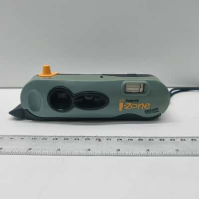 Vintage Polaroid I-Zone Instant Pocket Camera Green Yellow Film Retro Untested