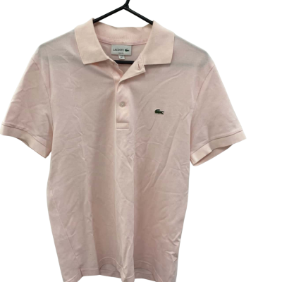 Lacoste Mens  Size L Polo Shirt Pink  