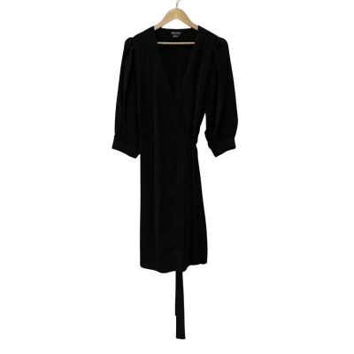City Chic Womens  Size XS Midi Dress Black  