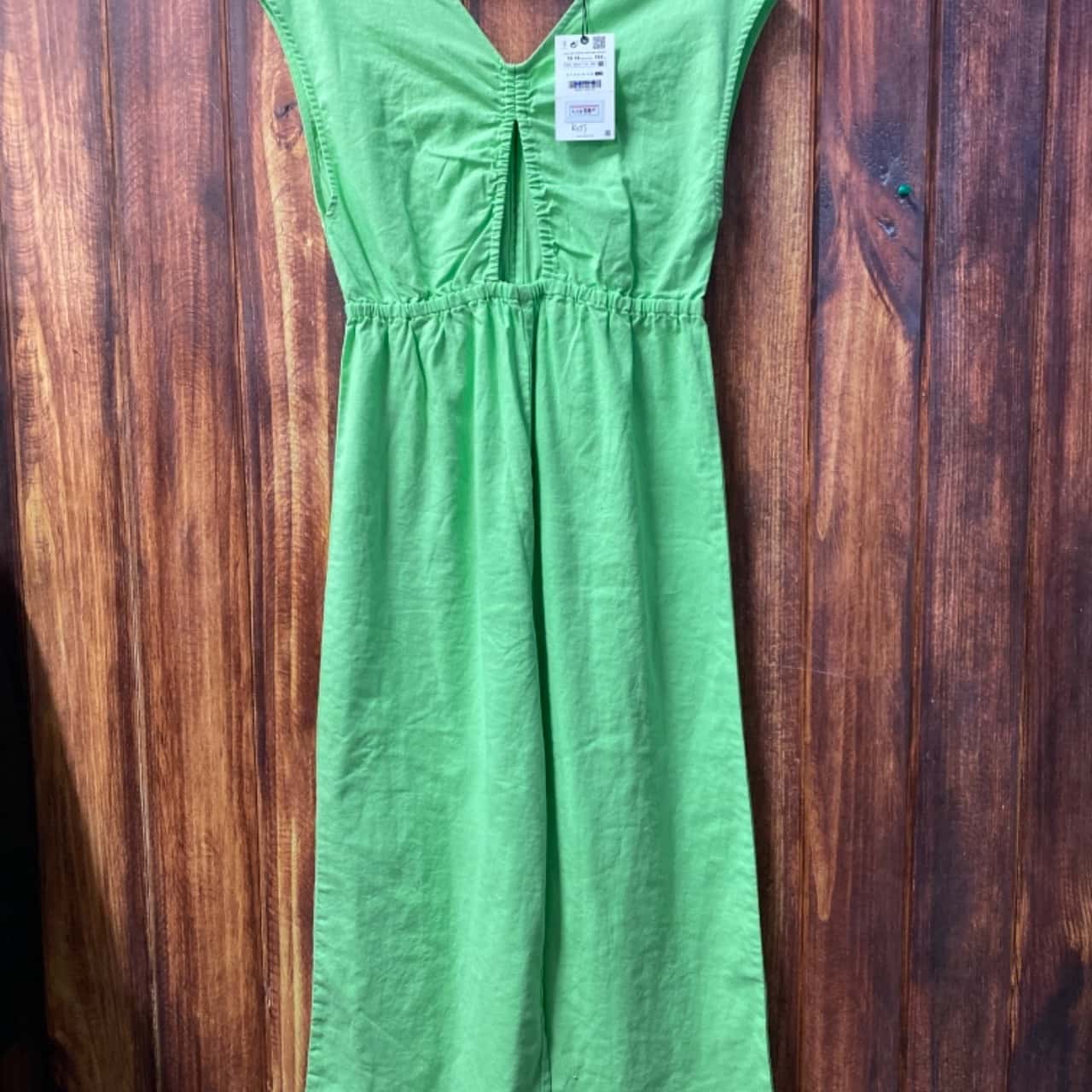 Zara Kids Size 14 lime Green jumpsuit new (s)