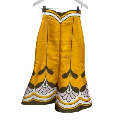 alice McCall Womens  Size 6 A-Line Skirt Floral / Yellow 