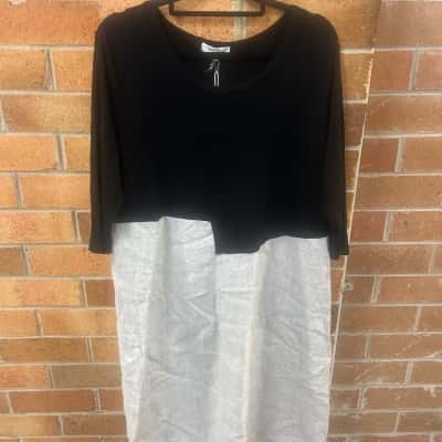 See Saw Womens  Size 14 Mini Dress Black  / Grey 