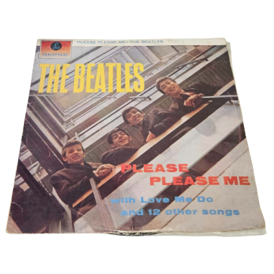 The Beatles: Please Please Me Vinyl Record, first Australian pressing 1963 XEX 421-IN.