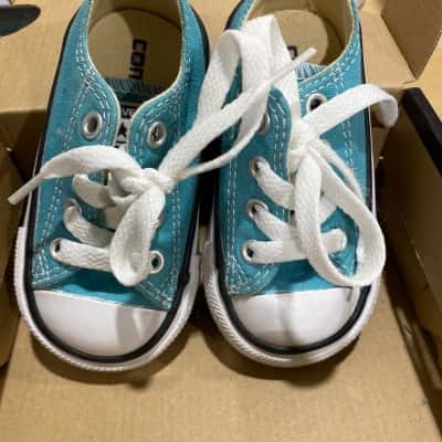Converse Kids  Size 4 Shoes Aqua 