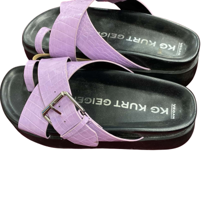 Kurt Geiger Womens  Size 38 platform toe Sandals Purple 