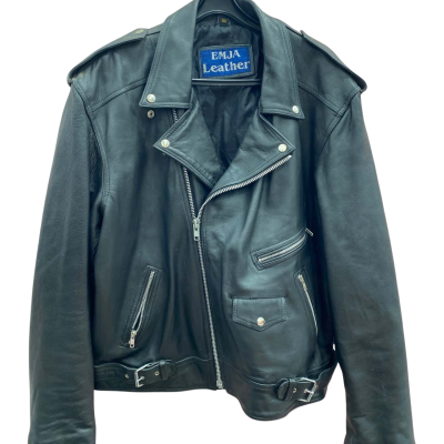 EMJA LEATHER  Mens  Size XXXL Biker Jacket Black  