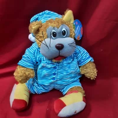 35 cm Fat Cat In Striped PJ'S  Commemorative telethon soft plush toy