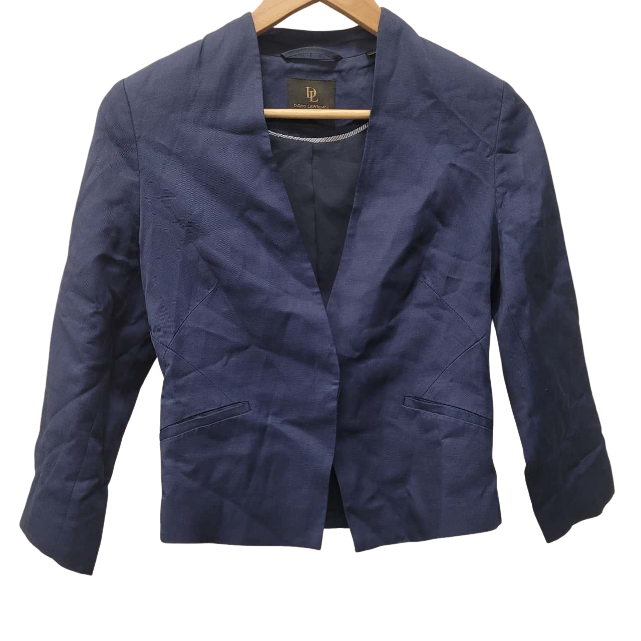 David Lawrence Womens Size 6 Navy Blue Jacket
