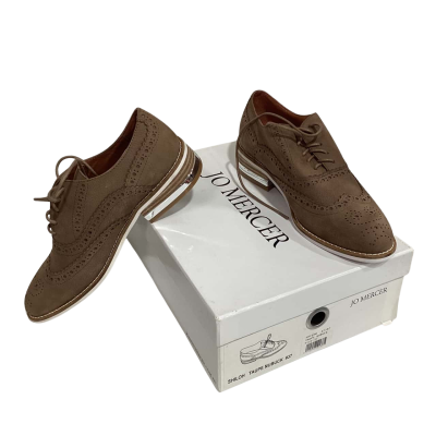 Jo Mercer Womens Size 37 Nubuck Brogues Taupe