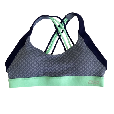 Lorna Jane Sports Bra Size S Green / Grey/Blue