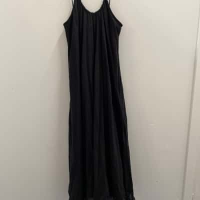 lu.ciee One  Size Shift Dress Black  NWT