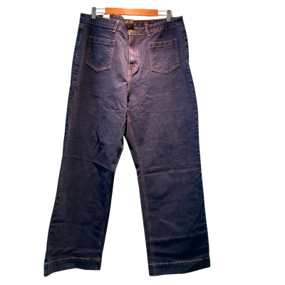 City Chic Womens  Size 20 Wide Leg Jeans Blue 