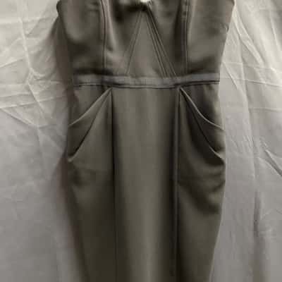 Nicola Finetti Womens Size 12 Strapless Black Dress