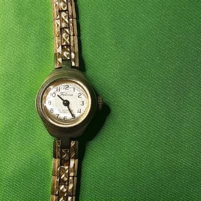 Ladies small gold plated feminine Felicia watch