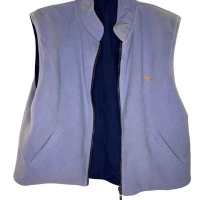 Disney Store Womens  Size XL Reversible Sleeveless Jacket Blue / Grey 