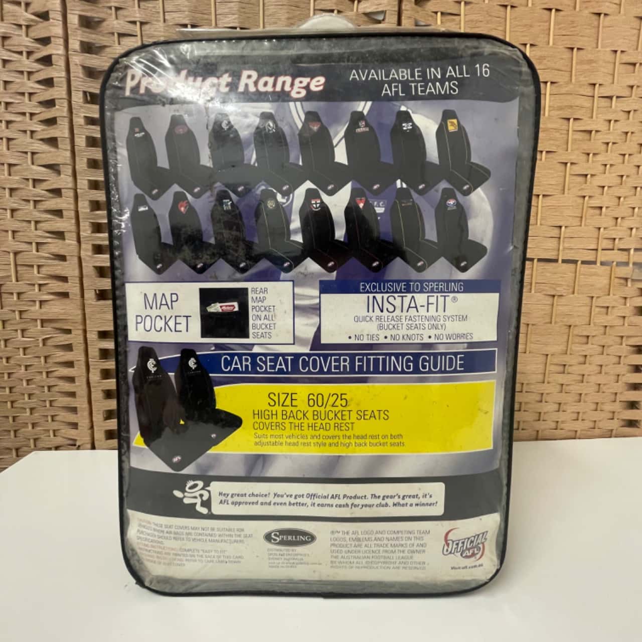 BNWT Official AFL Brisbane Lions Car Seat Covers(s)