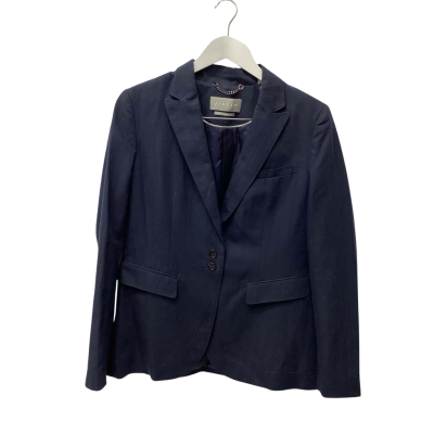 Jigsaw Womens  Size 14 Blazer Navy Blue 