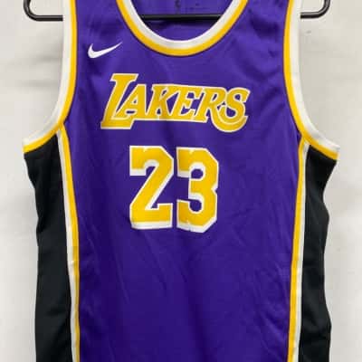 LA lakers NBA Mens  Size L Purple / White / Yellow 