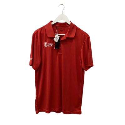 Adidas Mens Polo Shirt Size M Red 