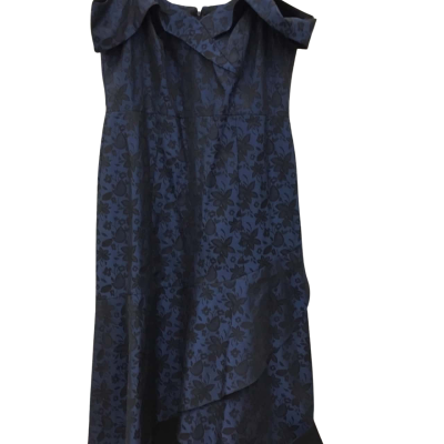 Anthea Crawford Womens  Size 16 Formal Dress Black  / Blue / Floral 