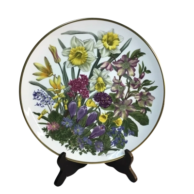 Franklin Porcelain Flowers of the Year  March