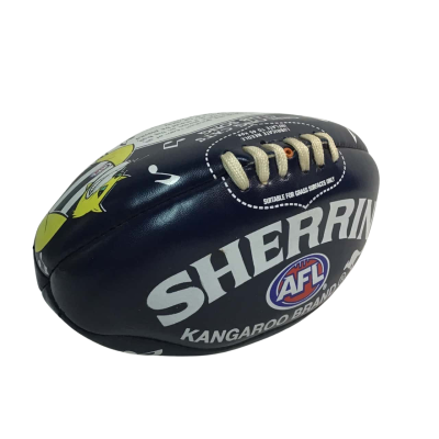 Sherrin AFL Football showing Geelong Cats Song